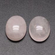 Kapljica iz poldragih kamnov, ROSE QUARTZ, velikosti 13x18 mm, 1 kos
