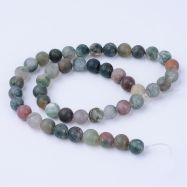 Perle iz poldragih kamnov, INDIAN AGATE, 8 mm, velikost luknje 1mm, 1 kos